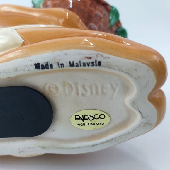 Disney Pocahontas Figurine Holding Corn Basket Collectible Bank Enesco VTG - Picture 6 of 6